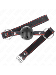 KINK MORDAZA DE BOLA 45 CM NEGRA DURA HUECA MODELO 2 65 x 25 CM