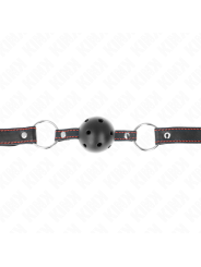 KINK MORDAZA DE BOLA 45 CM NEGRA DURA HUECA MODELO 2 65 x 25 CM