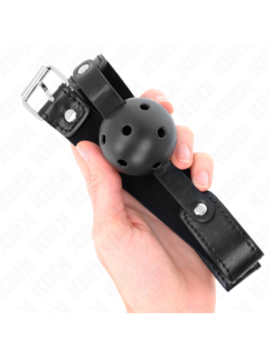 KINK MORDAZA DE BOLA 45 CM TRANSPIRABLE NEGRO 65 x 25 CM