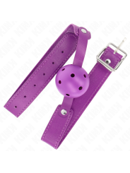 KINK MORDAZA DE BOLA 45 CM TRANSPIRABLE MORADO 65 x 25 CM