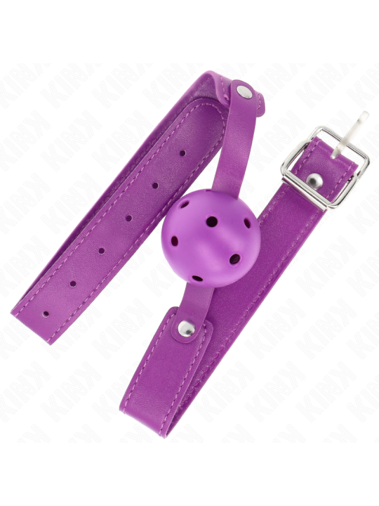 KINK MORDAZA DE BOLA 45 CM TRANSPIRABLE MORADO 65 x 25 CM