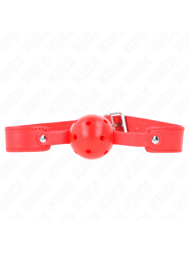 KINK MORDAZA DE BOLA 45 CM TRANSPIRABLE ROJO 65 x 25 CM