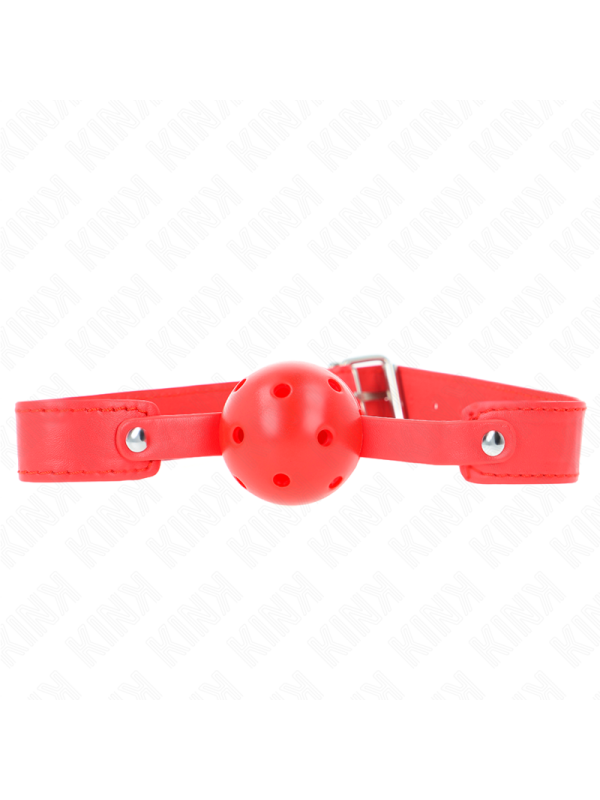 KINK MORDAZA DE BOLA 45 CM TRANSPIRABLE ROJO 65 x 25 CM