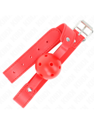 KINK MORDAZA DE BOLA 45 CM TRANSPIRABLE ROJO 65 x 25 CM