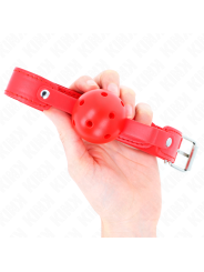 KINK MORDAZA DE BOLA 45 CM TRANSPIRABLE ROJO 65 x 25 CM