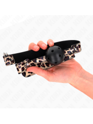 KINK MORDAZA DE BOLA 45 CM TRANSPIRABLE LEOPARDO 65 x 25 CM