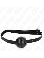 KINK MORDAZA DE BOLA 45 CM TRANSPIRABLE SIMPLICITY NEGRO 62 x 15 CM