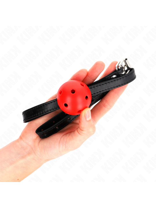 KINK MORDAZA DE BOLA 45 CM TRANSPIRABLE SIMPLICITY ROJO 62 x 15 CM