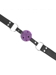 KINK MORDAZA DE BOLA 4 CM TRANSPIRABLE CON DOBLE REMACHE MORADO 62 x 25 CM AJUSTABLE 42 58 CM