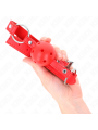 KINK MORDAZA DE BOLA 4 CM TRANSPIRABLE CON DOBLE REMACHE MODELO 1 ROJO 62 x 25 CM AJUSTABLE 42 58 CM