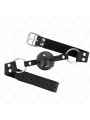 KINK MORDAZA DE BOLA 4 CM TRANSPIRABLE CON DOBLE REMACHE MODELO 1 NEGRO 62 x 25 CM AJUSTABLE 42 58 CM