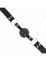 KINK MORDAZA DE BOLA 4 CM TRANSPIRABLE CON DOBLE REMACHE MODELO 1 NEGRO 62 x 25 CM AJUSTABLE 42 58 CM