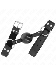 KINK MORDAZA DE BOLA 4 CM SUAVE Y SOLIDA CON CORREA DE POLIPIEL 62 x 25 CM AJUSTABLE 42 58 CM