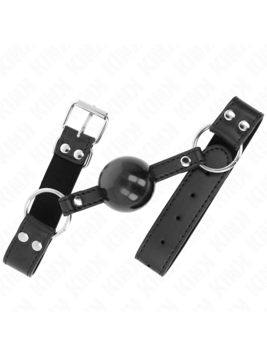 KINK MORDAZA DE BOLA 4 CM SUAVE Y SOLIDA CON CORREA DE POLIPIEL 62 x 25 CM AJUSTABLE 42 58 CM