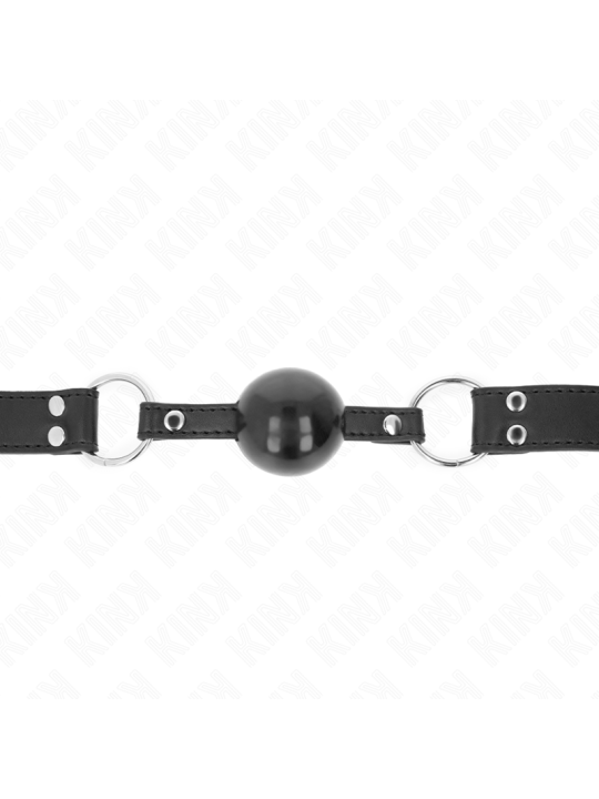 KINK MORDAZA DE BOLA 4 CM SUAVE Y SOLIDA CON CORREA DE POLIPIEL 62 x 25 CM AJUSTABLE 42 58 CM
