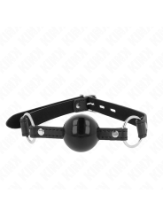KINK MORDAZA DE BOLA 4 CM TPE CON CANDADO NEGRO 60 x 2 CM