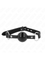 KINK MORDAZA DE BOLA 4 CM TPE CON CANDADO NEGRO 60 x 2 CM