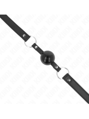 KINK MORDAZA DE BOLA 4 CM TPE CON CANDADO NEGRO 60 x 2 CM