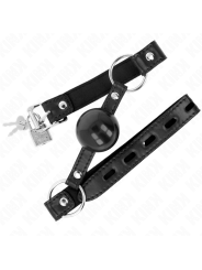 KINK MORDAZA DE BOLA 4 CM TPE NEGRO 60 x 2 CM