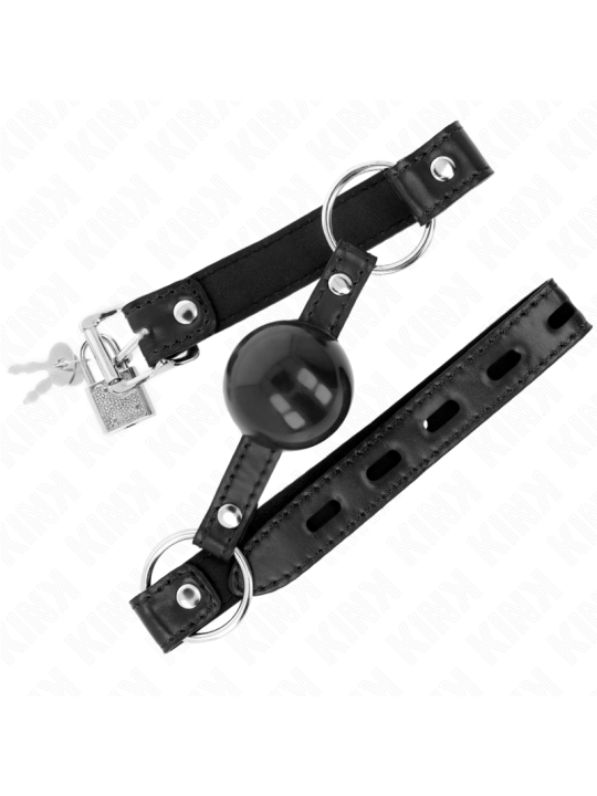 KINK MORDAZA DE BOLA 4 CM TPE NEGRO 60 x 2 CM