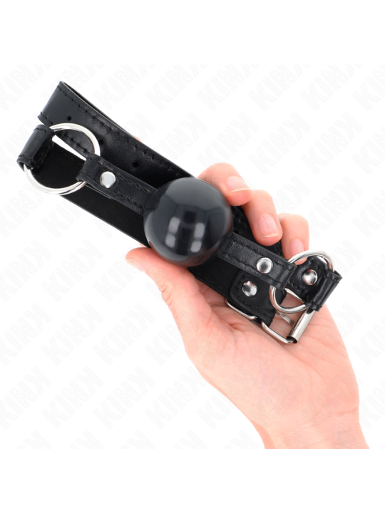 KINK MORDAZA DE BOLA 4 CM TPE NEGRO 60 x 2 CM