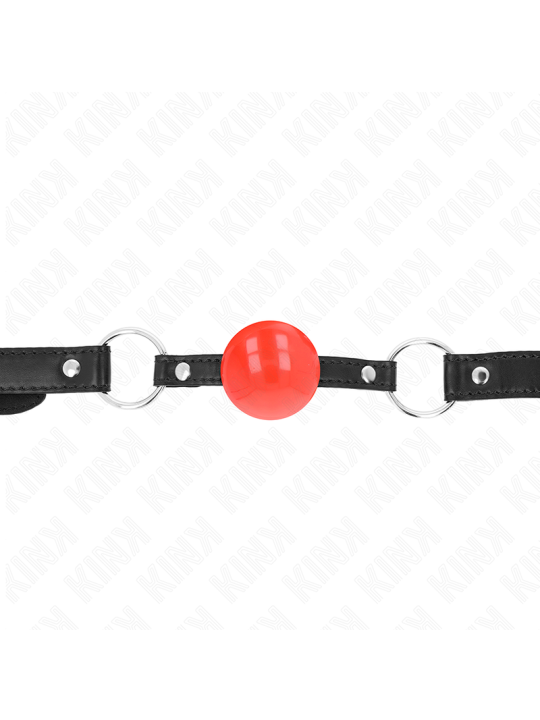 KINK MORDAZA DE BOLA 4 CM TPE ROJO 60 x 2 CM