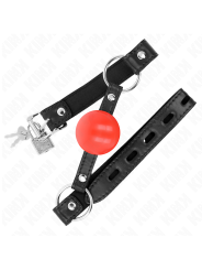 KINK MORDAZA DE BOLA 4 CM TPE ROJO 60 x 2 CM