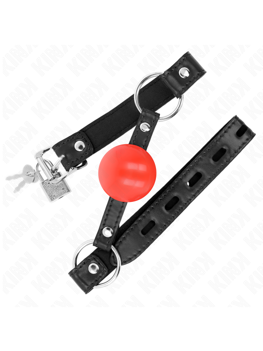 KINK MORDAZA DE BOLA 4 CM TPE ROJO 60 x 2 CM