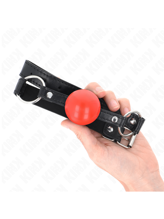 KINK MORDAZA DE BOLA 4 CM TPE ROJO 60 x 2 CM