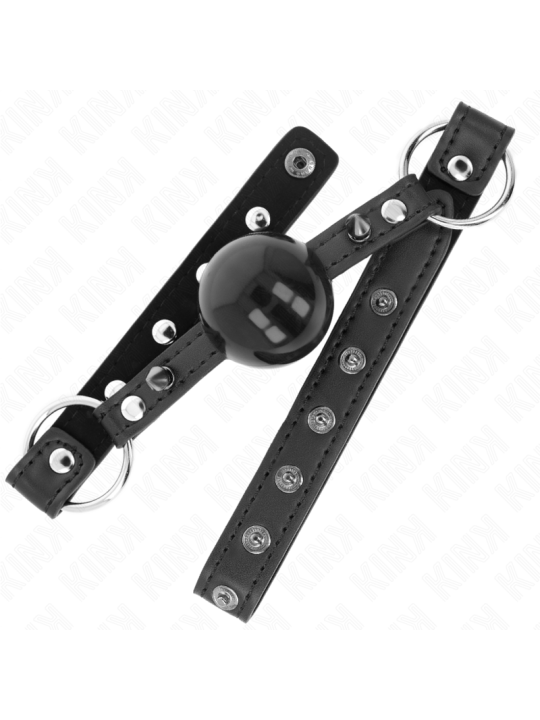 KINK MORDAZA DE BOLA 4 CM CON REMACHE DE PUNTA Y CIERRE A PRESION 65 x 2 CM