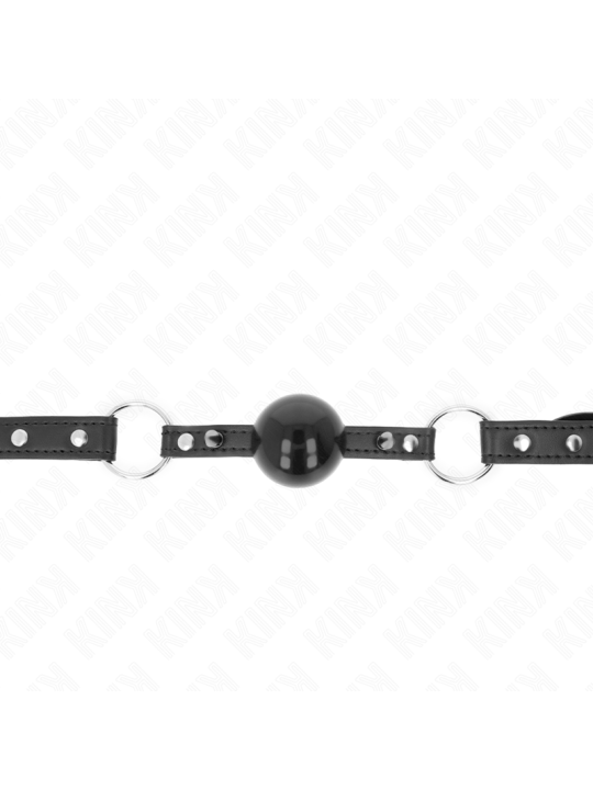 KINK MORDAZA DE BOLA 4 CM CON REMACHE DE PUNTA Y CIERRE A PRESION 65 x 2 CM