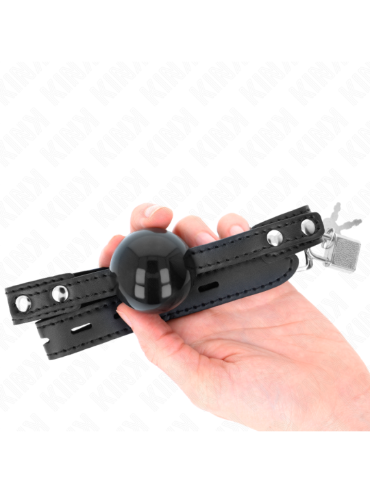 KINK MORDAZA DE BOLA 4 CM SUAVE DE TPE MODELO 3 60 x 2 CM AJUSTABLE 37 52 CM