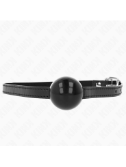 KINK MORDAZA DE BOLA 4 CM SOLIDA SIMPLE NEGRO 65 x 15 CM