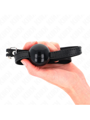 KINK MORDAZA DE BOLA 4 CM SOLIDA SIMPLE NEGRO 65 x 15 CM