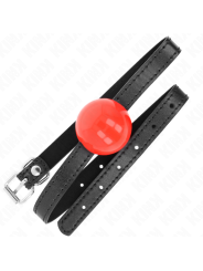 KINK MORDAZA DE BOLA 4 CM SOLIDA SIMPLE ROJO 65 x 15 CM