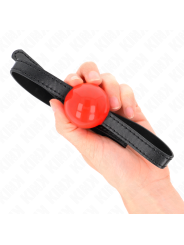 KINK MORDAZA DE BOLA 4 CM SOLIDA SIMPLE ROJO 65 x 15 CM