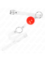 KINK MORDAZA DE BOLA ROJA DE PVC TRANSPARENTE AJUSTABLE