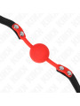 KINK MORDAZA DE BOLA 4 CM DE SILICONA ROJA 60 x 2 CM