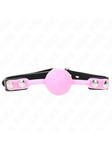 KINK MORDAZA DE BOLA 4 CM DE SILICONA LUMINOSA 60 x 2 CM