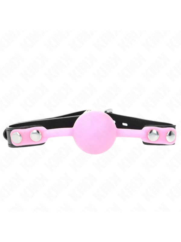 KINK MORDAZA DE BOLA 4 CM DE SILICONA LUMINOSA 60 x 2 CM
