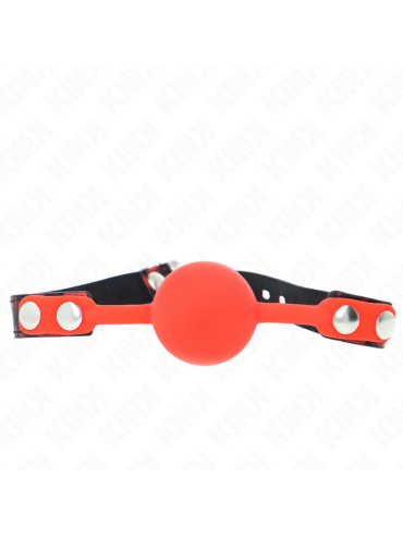 KINK MORDAZA DE BOLA 4 CM DE SILICONA MODELO 2 CON CANDADO 60 x 2 CM