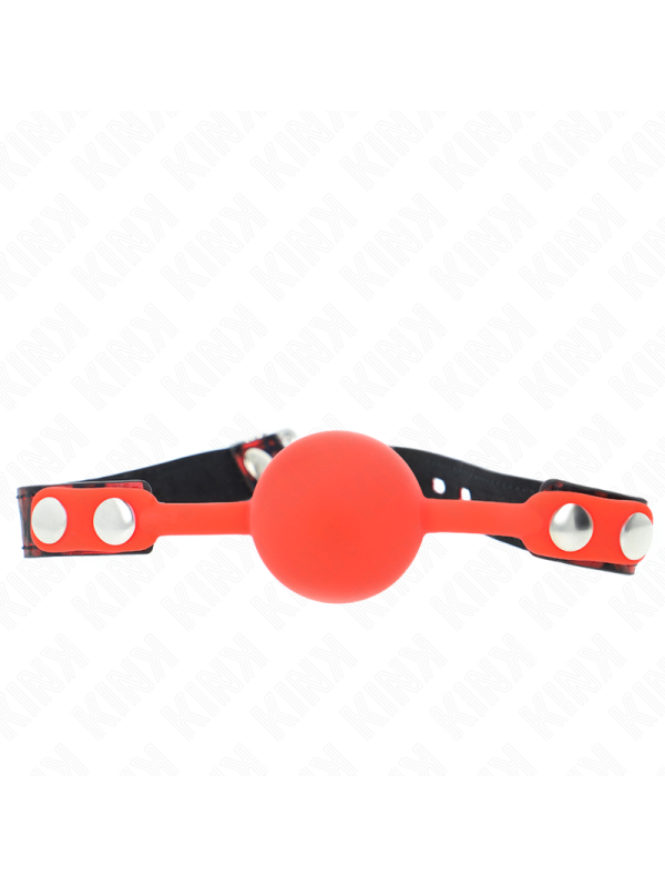 KINK MORDAZA DE BOLA 4 CM DE SILICONA MODELO 2 CON CANDADO 60 x 2 CM