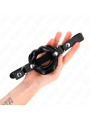 KINK MORDAZA LABIAL 8 CM CON CORREA DE POLIPIEL NEGRO 63 x 2 CM AJUSTABLE 39 58 CM