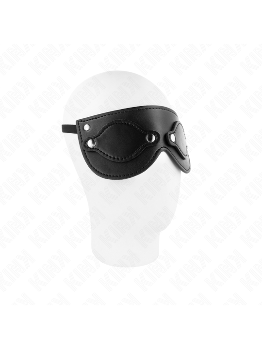 KINK MASCARA DE POLIPIEL CON CUBIERTAS PARA OJOS DESMONTABLES 22 x 9 CM