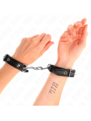 KINK MUNEQUERAS MINI NEGRO CON TACHUELAS AJUSTABLE 16 22 CM X 2 CM