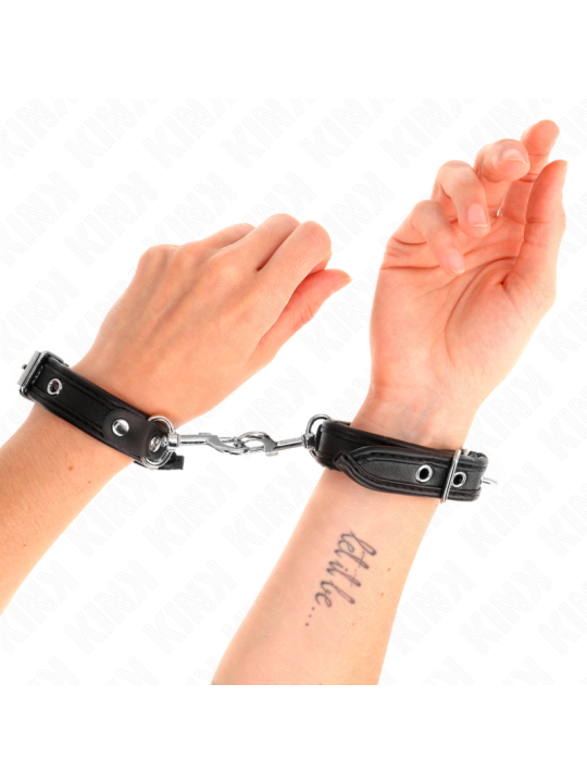 KINK MUNEQUERAS MINI NEGRO CON TACHUELAS AJUSTABLE 16 22 CM X 2 CM