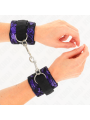 KINK MUNEQUERAS CORTAS DE ENCAJE TERCIOPELO Y UNION DE NYLON VIOLETA NEGRO 23 X 65 CM
