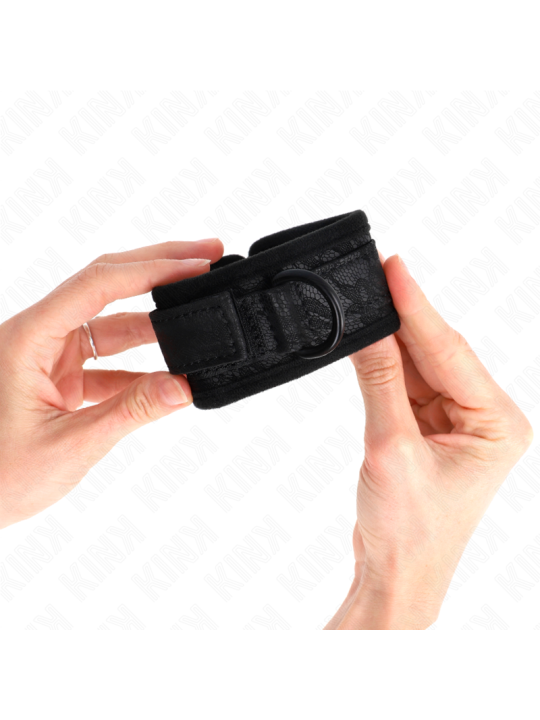 KINK MUNEQUERAS DE ENCAJE Y NEOPRENO AJUSTABLE NEGRO 20 29 CM X 5 CM