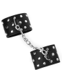 KINK MUNEQUERAS CON CIERRE A PRESION LLENO DE TACHUELAS AJUSTABLE NEGRO 19 24 CM X 55 CM