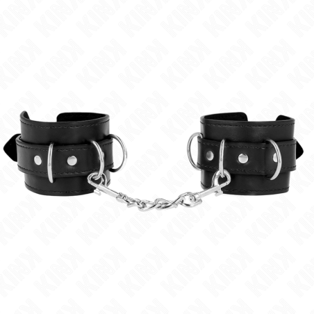 KINK MUNEQUERAS CON 3 ANILLAS EN D AJUSTABLE NEGRO 175 25 CM X 6 CM